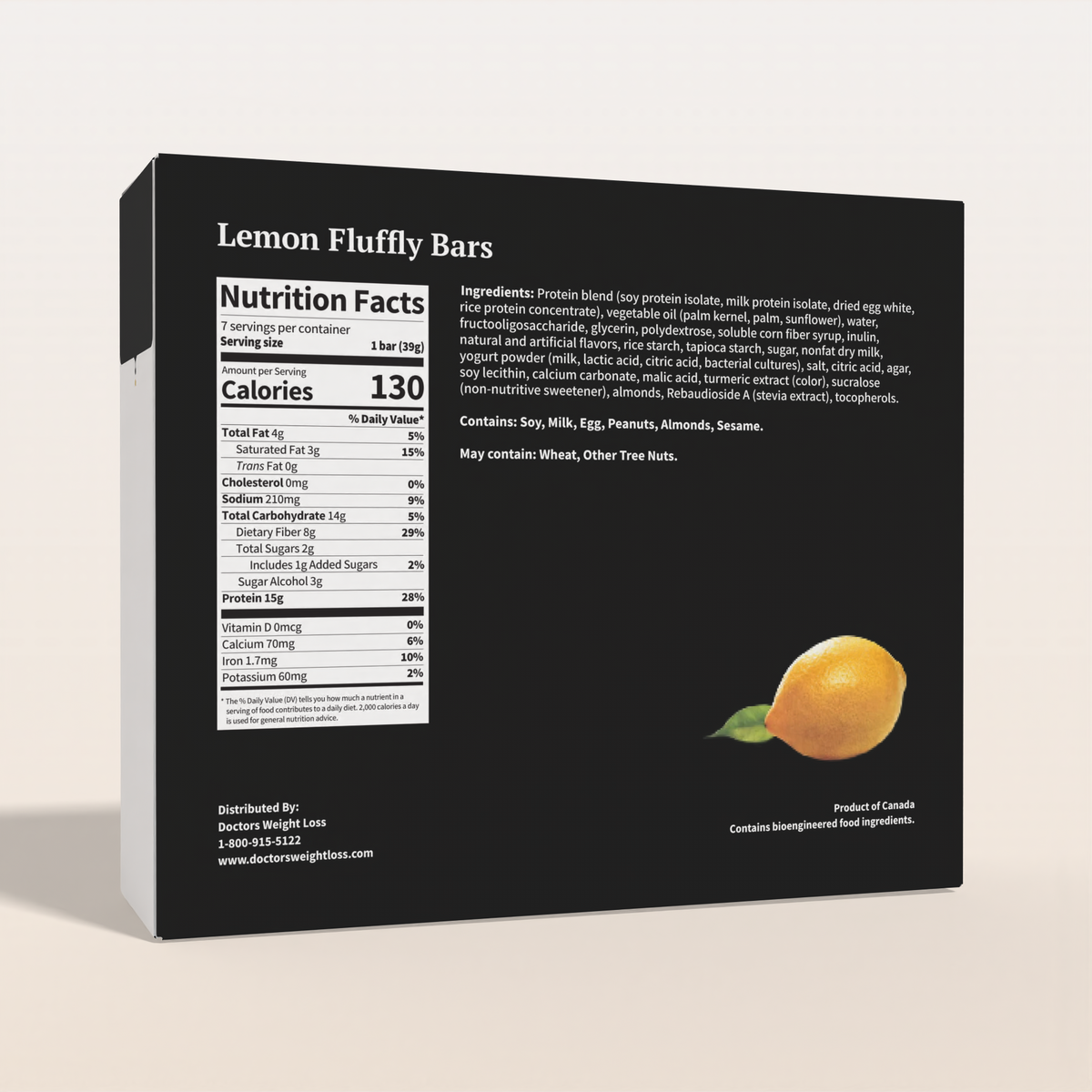 ProtiWise Lemon Fluffy Protein Bars (7ct)