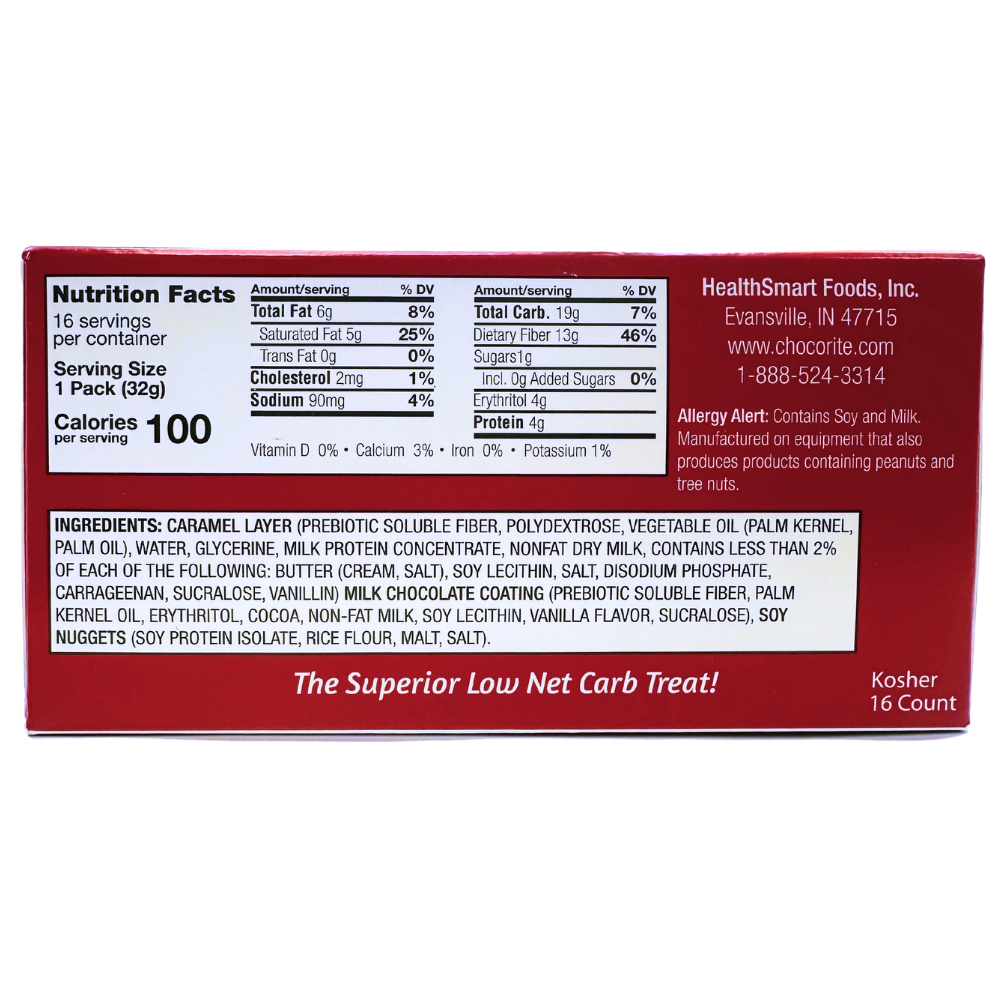 ChocoRite Chocolate Crispy Caramel Clusters (16ct)
