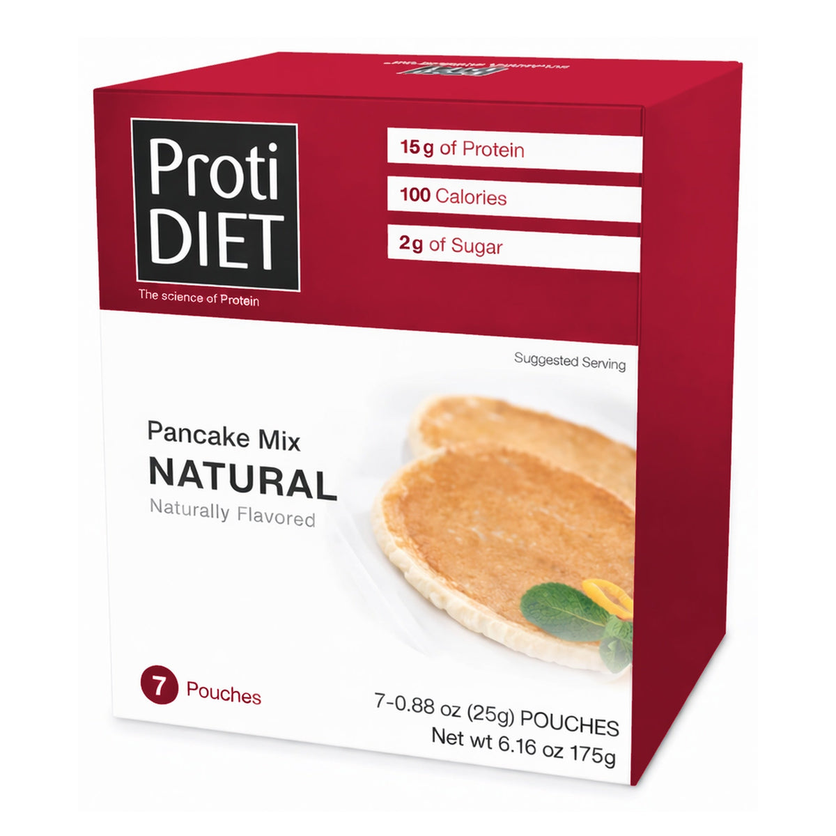 ProtiDIET Natural Pancake Mix | Weight Loss-Friendly Breakfast (7ct)