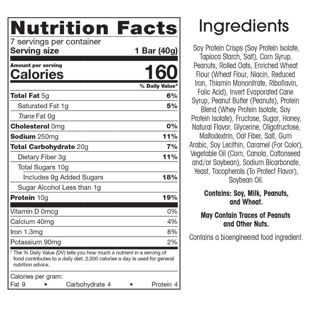 Sweet & Salty Peanut Snack Bar (7/Box) - BestMed - Doctors Weight Loss