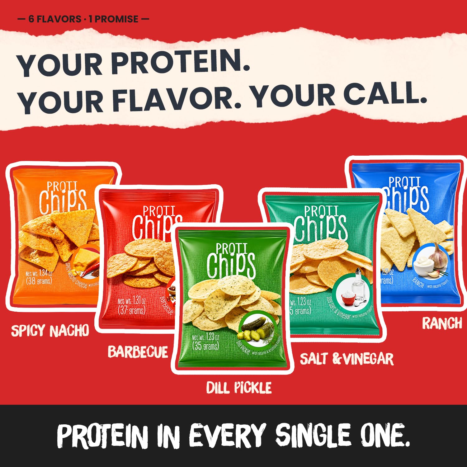 ProtiWise Variety Pack Chips Combo | High-Protein & Fiber (7ct)