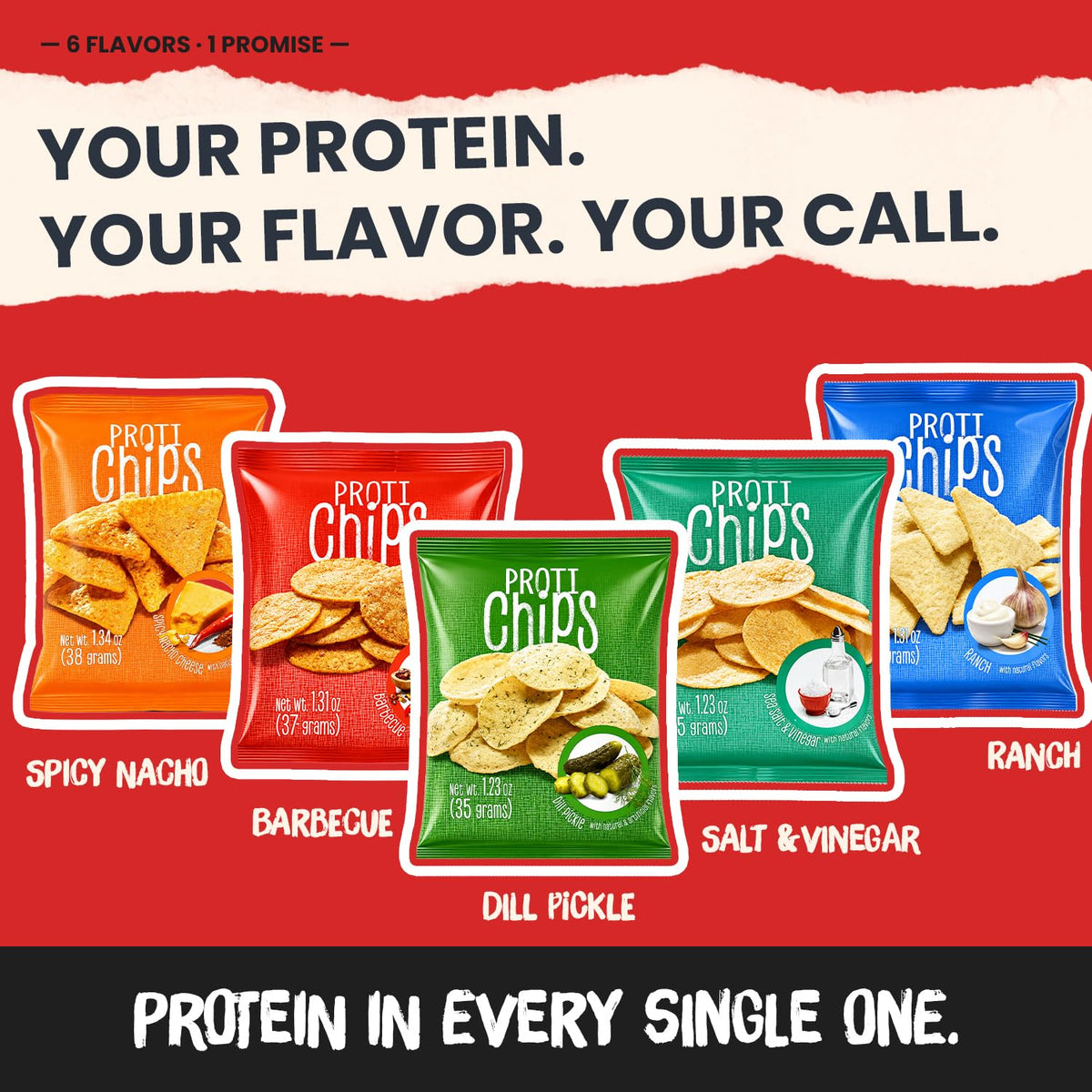 ProtiWise Variety Pack Chips Combo | High-Protein & Fiber (7ct)
