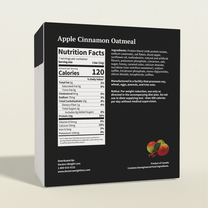 ProtiWise Apple Cinnamon Oatmeal | High-Protein (7ct)