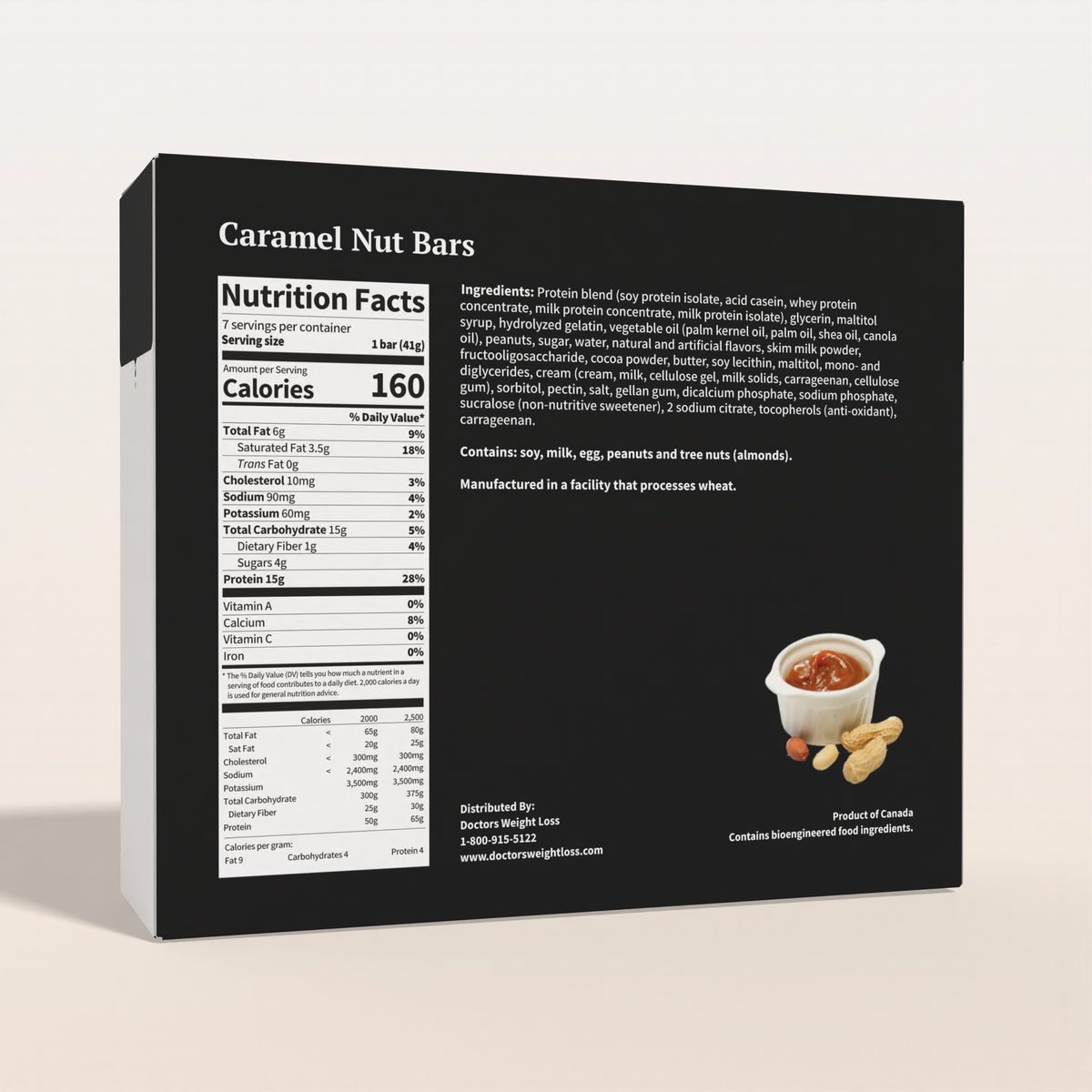 ProtiWise Caramel Nut High-Protein Bars (7ct)