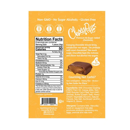Chocorite Chocolate Covered Caramels | Keto-Friendly (8ct)