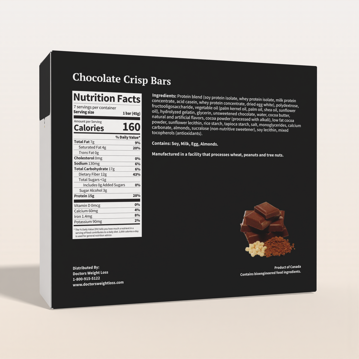 ProtiWise Chocolate Crisp Protein Bars (7ct)