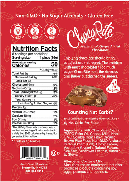 ChocoRite Crispy Caramels| Keto-Friendly (8ct)