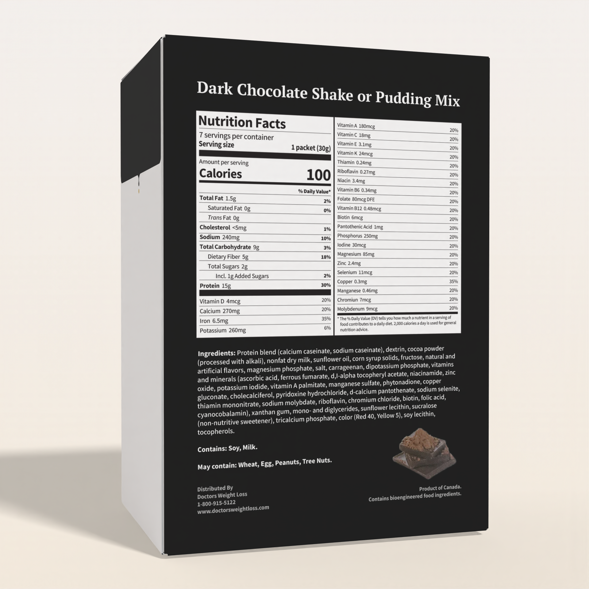 ProtiWise High-Protein Dark Chocolate Shake or Pudding (7ct)
