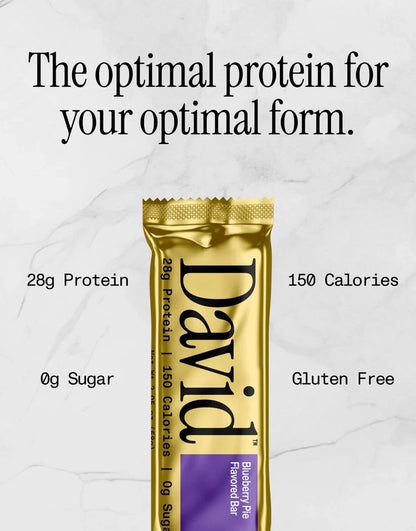 David Bars 28g High-Protein | Blueberry Pie Bar (1ct)