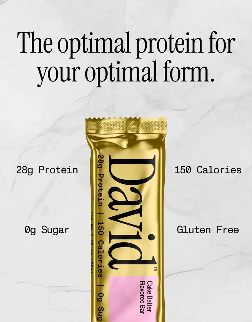 David Bars 28g High-Protein | Cake Batter Bar (1ct)