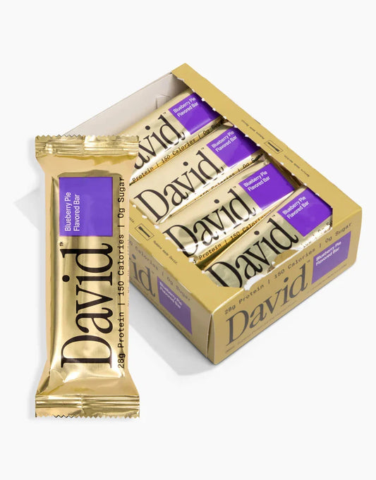 David Bars 28g High-Protein | Blueberry Pie Bar (12ct)
