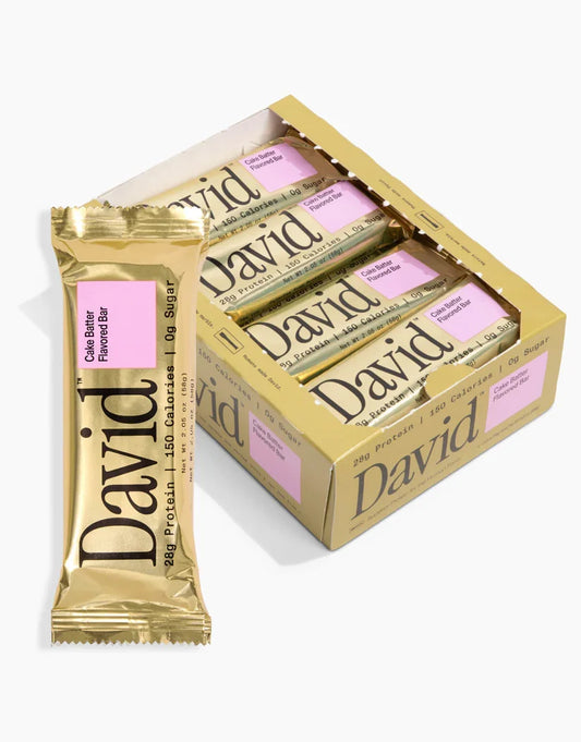 David Bars 28g High-Protein | Cake Batter Bar (12ct)