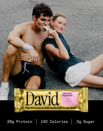 David Bars 28g High-Protein | Cake Batter Bar (1ct)
