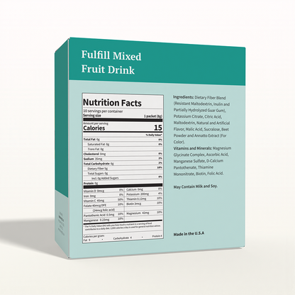 BestMed Fulfill Mixed Fruit Drink | High-Fiber Drink (10ct)
