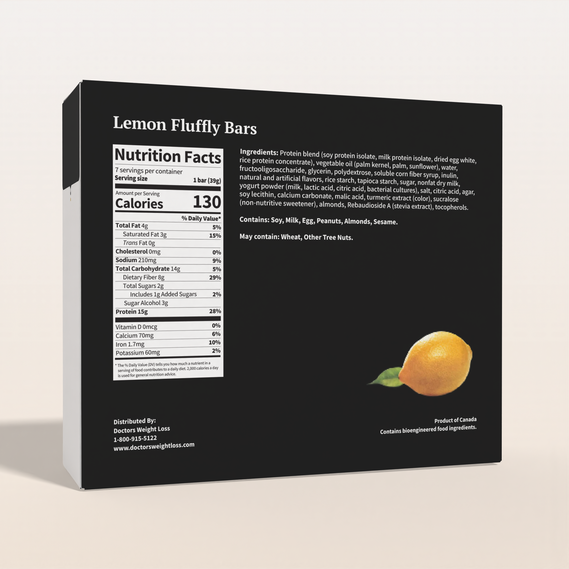ProtiWise Lemon Fluffy Protein Bars (7ct)