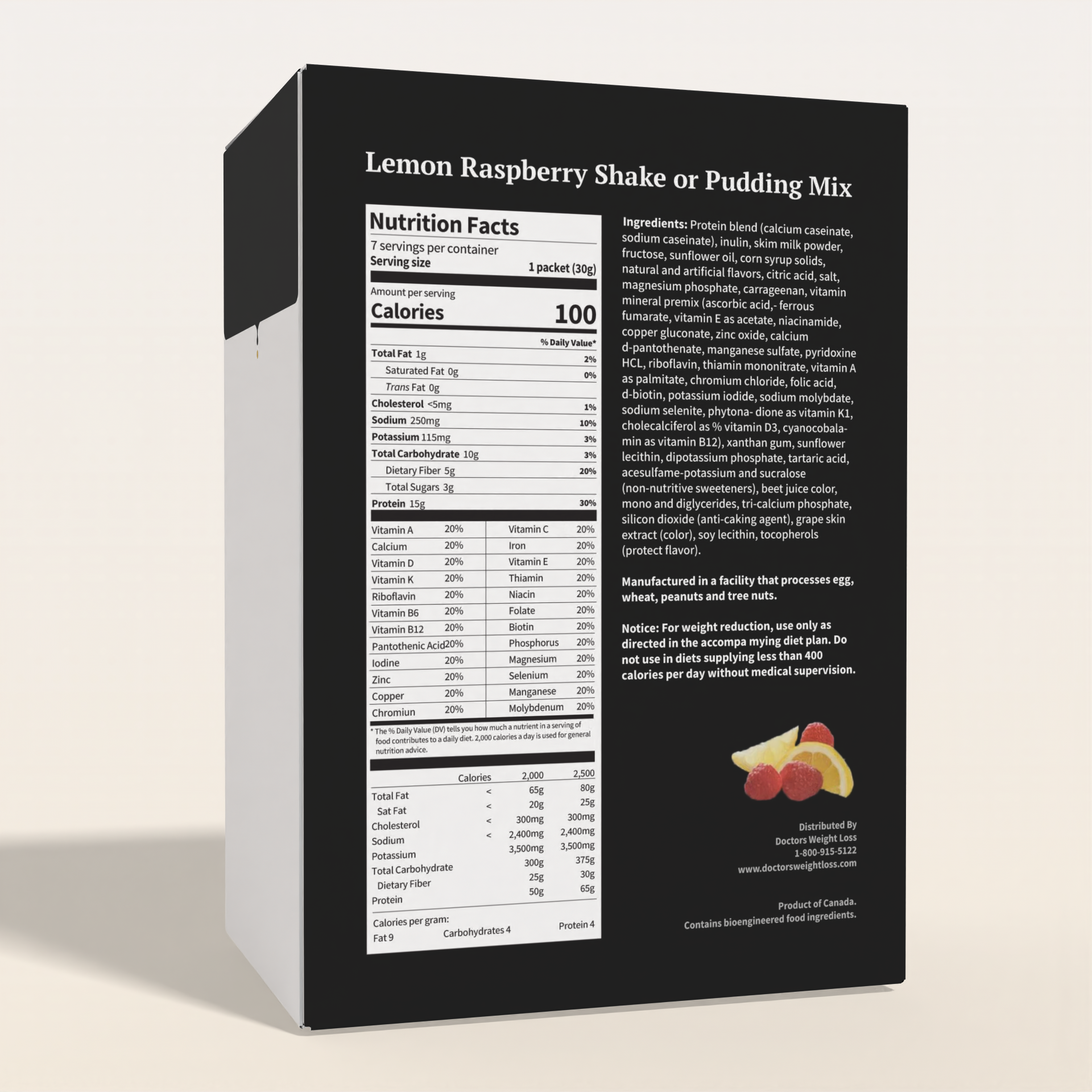 ProtiWise High-Protein Lemon Raspberry Shake or Pudding (7ct)