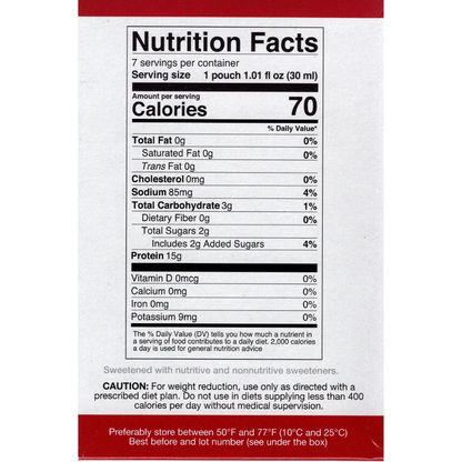 ProtiDIET Tropical Fruits Liquid Concentrate Drink (7ct)