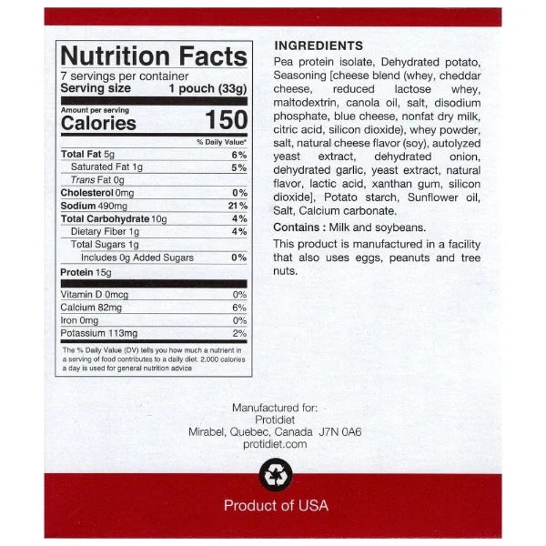 ProtiDIET White Cheddar Protein Crisps (7ct)