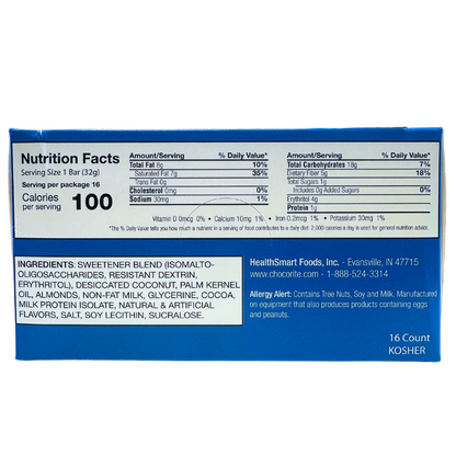 ChocoRite Coconut Almond Bars (16ct)