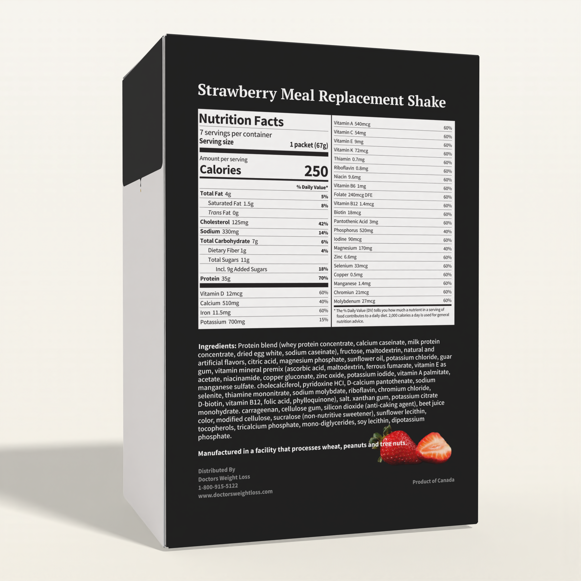 ProtiWise VHP Strawberry High Protein 35g Meal Replacement Drink (7ct)