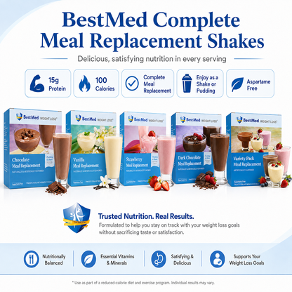 BestMed Variety Pack High-Protein Meal Replacement Shake Pudding & Shake (7ct)