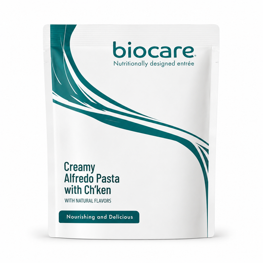 Biocare Creamy Alfredo Pasta with Ch'ken | 35g High Protein Meal (1ct)