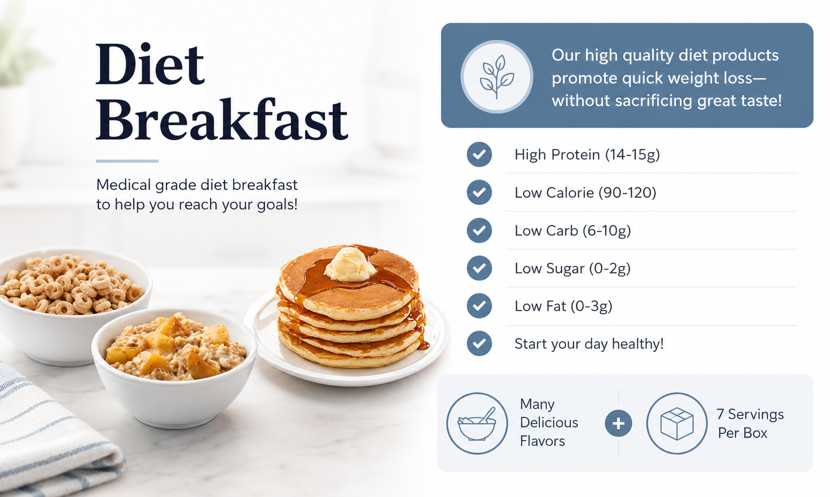 ProtiWise Choco Chips Pancake | High-Protein (7ct)