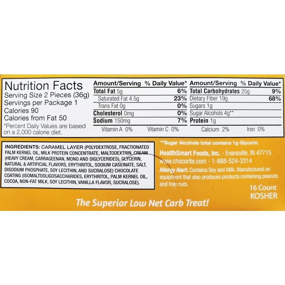 Chocolate Covered Caramels (1 bar) - ChocoRite - Doctors Weight Loss