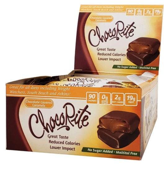 Chocolate Covered Caramels (16 pack) - ChocoRite - Doctors Weight Loss