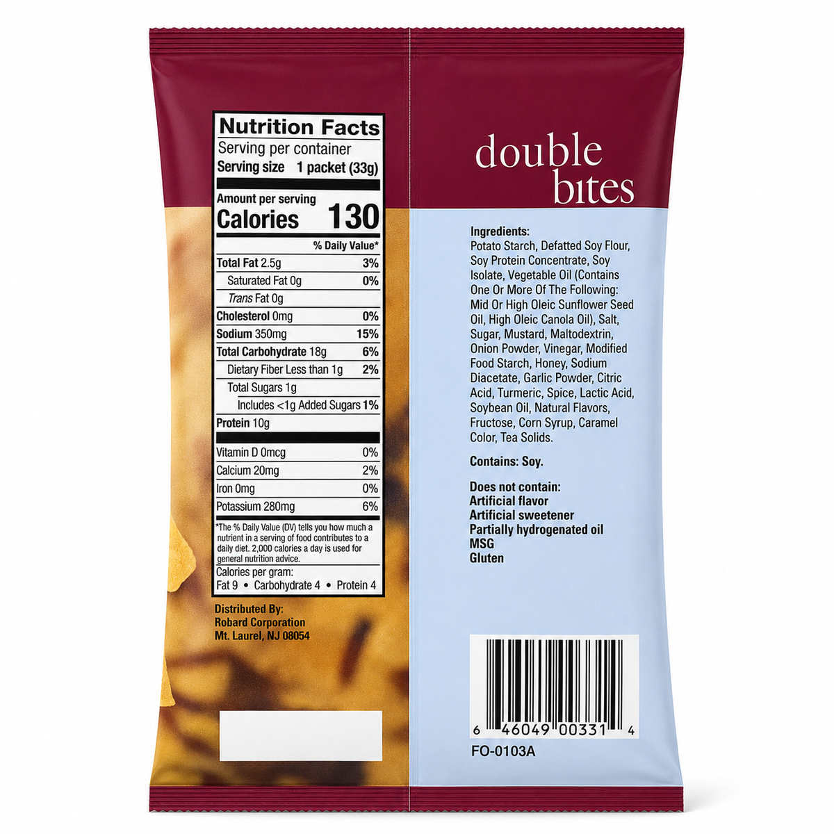 BestMed Double Bites High-Protein Chips, Honey Mustard (1ct)
