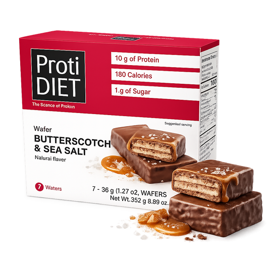 ProtiDIET Butterscotch & Sea Salt Protein Wafers (7ct)