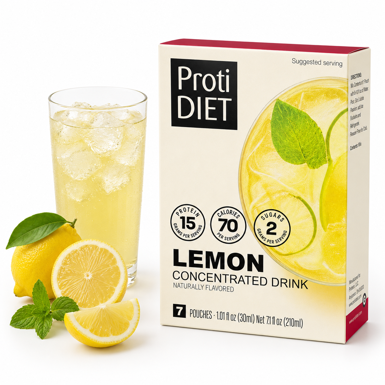 ProtiDIET Lemon Citron Liquid Concentrate Drink (7ct)