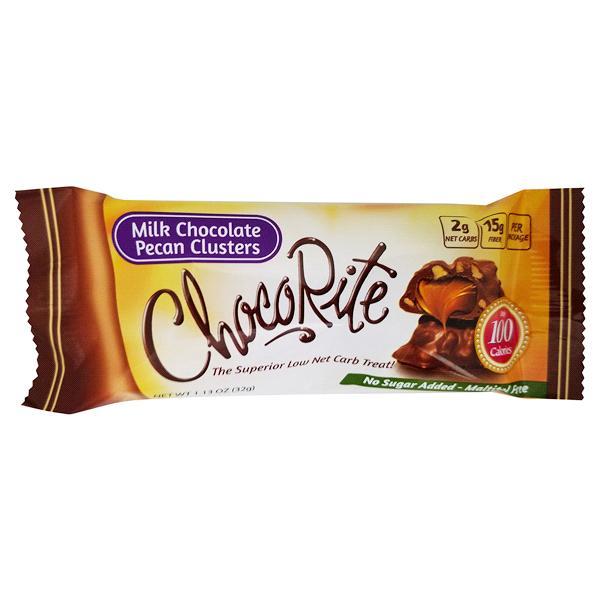 Milk Chocolate Pecan Clusters (1 bar) - ChocoRite - Doctors Weight Loss