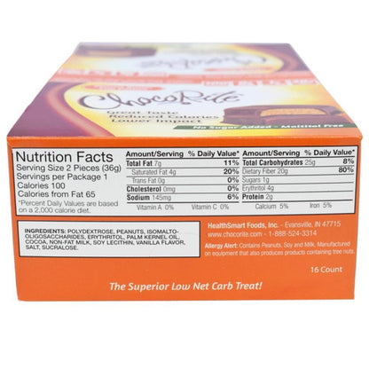 Peanut Butter Cup Patties (1 bar) - ChocoRIte - Doctors Weight Loss