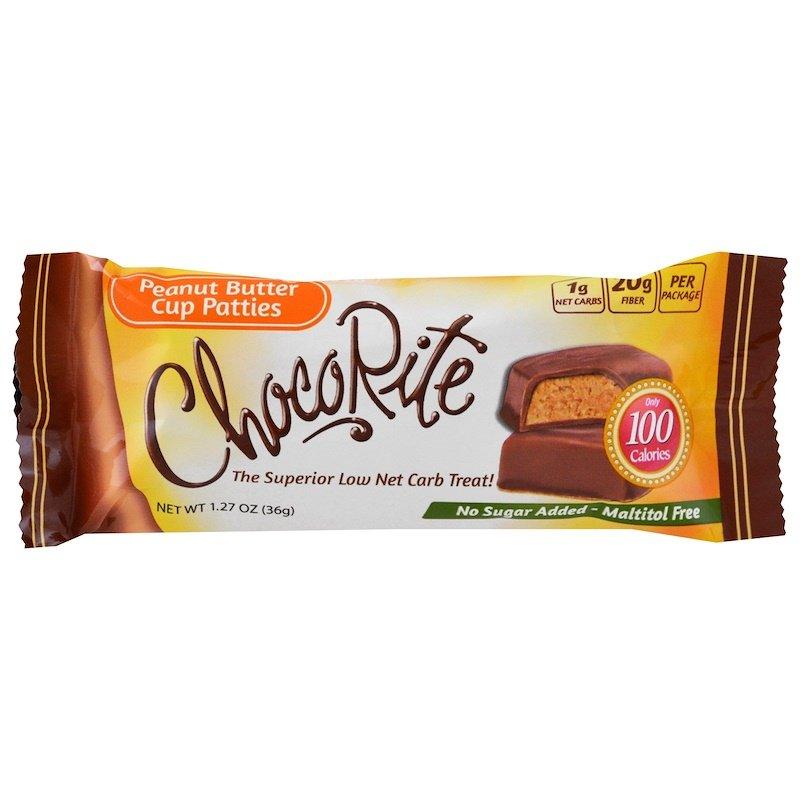 Peanut Butter Cup Patties (1 bar) - ChocoRIte - Doctors Weight Loss