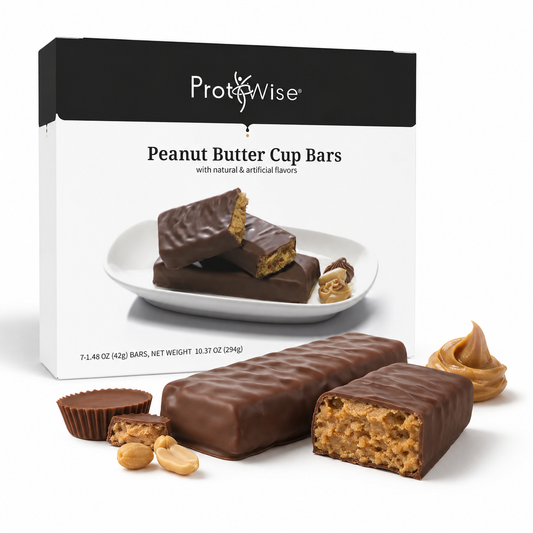 ProtiWise Peanut Butter Cup Diet-Friendly Protein Bars (7ct)