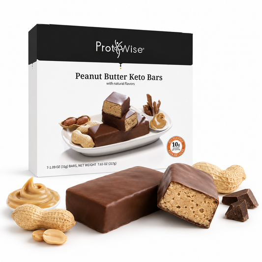 ProtiWise Peanut Butter Keto Diet-Friendly Protein Bars (7ct)