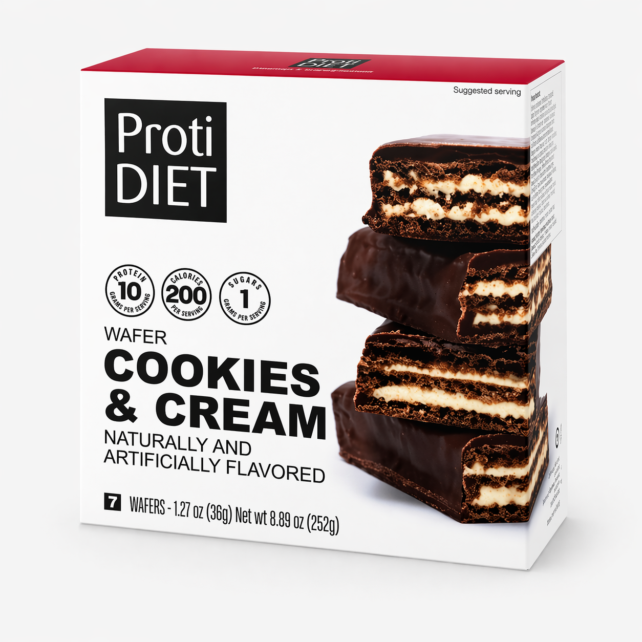 ProtiDIET Cookies & Cream Protein Wafers (7ct)