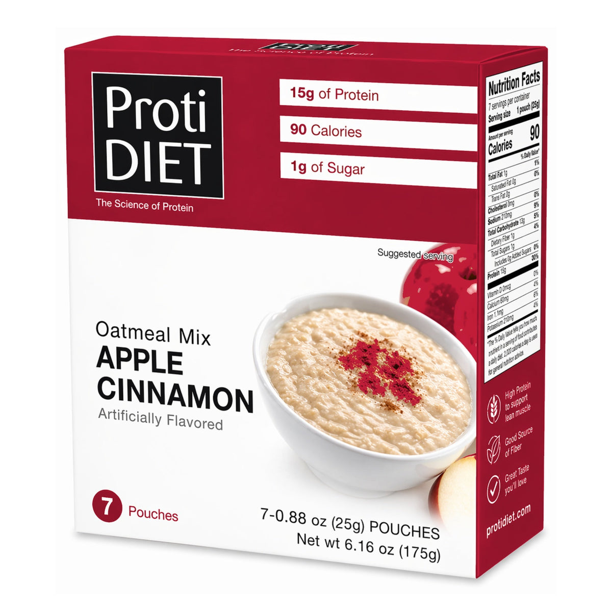 ProtiDIET Apple Cinnamon Oatmeal (7ct)