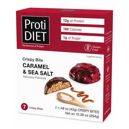 ProtiDIET Caramel & Sea Salt Crispy Bites (7ct)