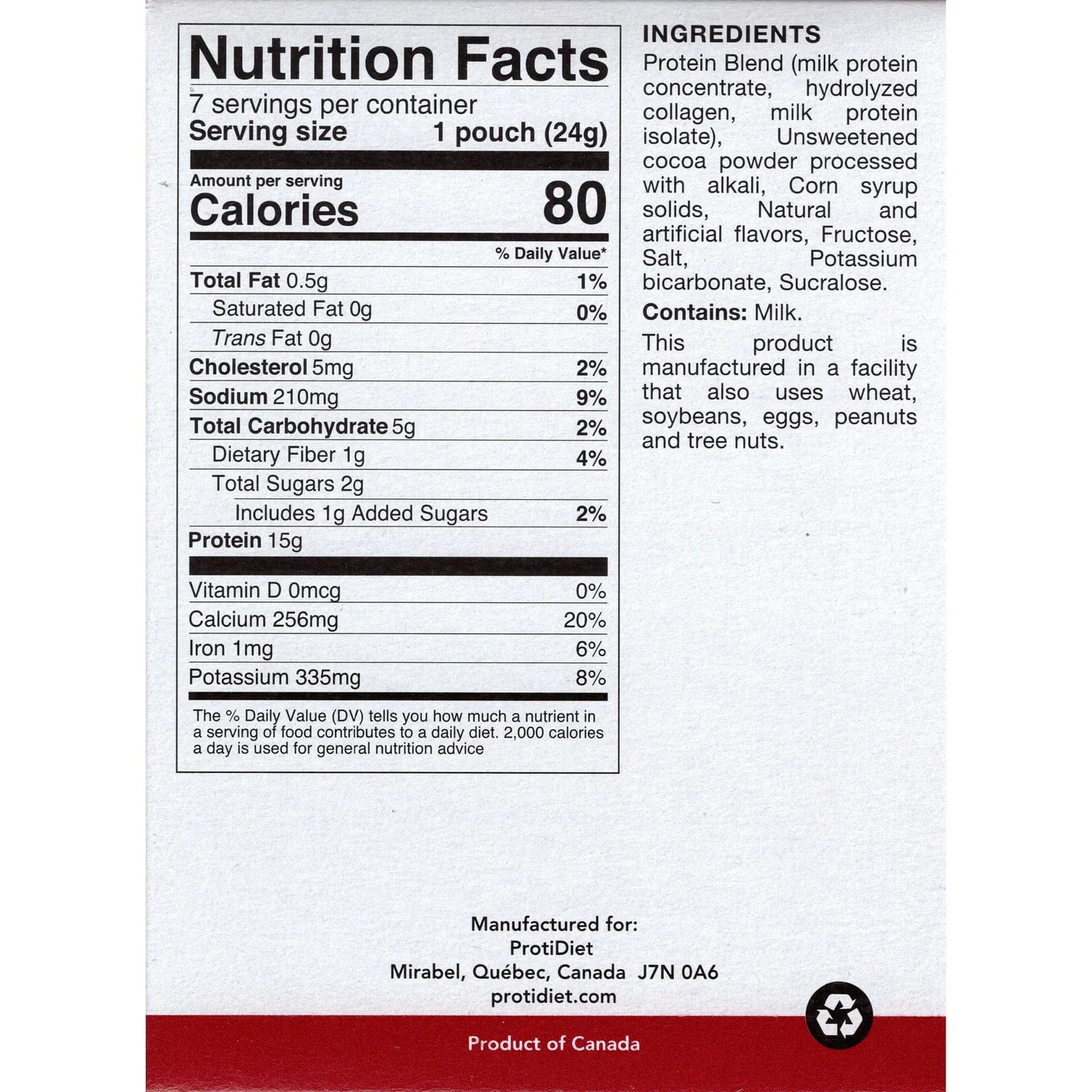 ProtiDIET Hot Cocoa Drink (7ct)