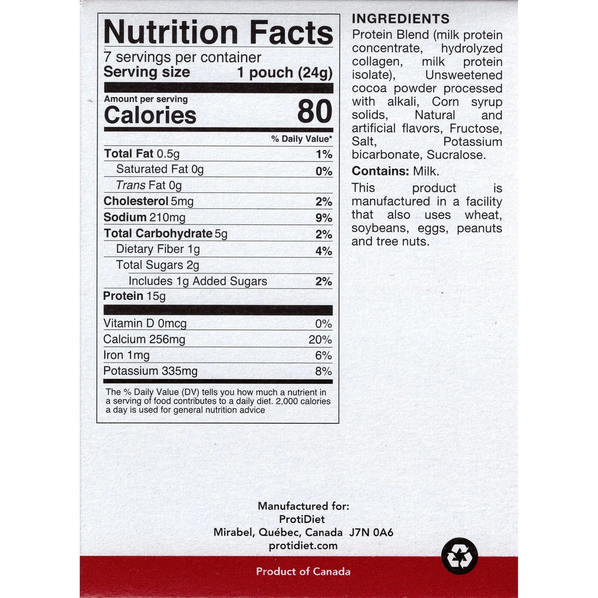 ProtiDIET Hot Cocoa Drink (7ct)