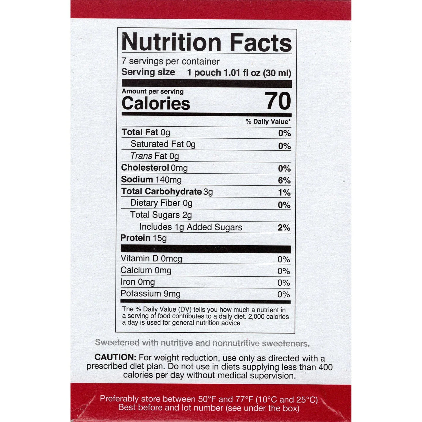 ProtiDIET Cool Raspberry Liquid Concentrate Drink (7ct)
