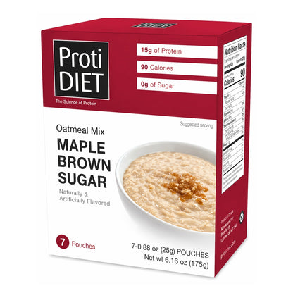 ProtiDIET High-Protein Maple Brown Sugar Oatmeal Box (7ct)