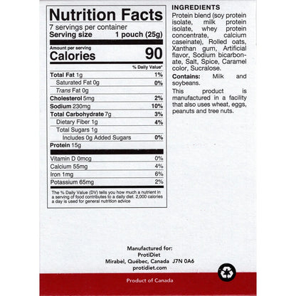 ProtiDIET Apple Cinnamon Oatmeal (7ct)