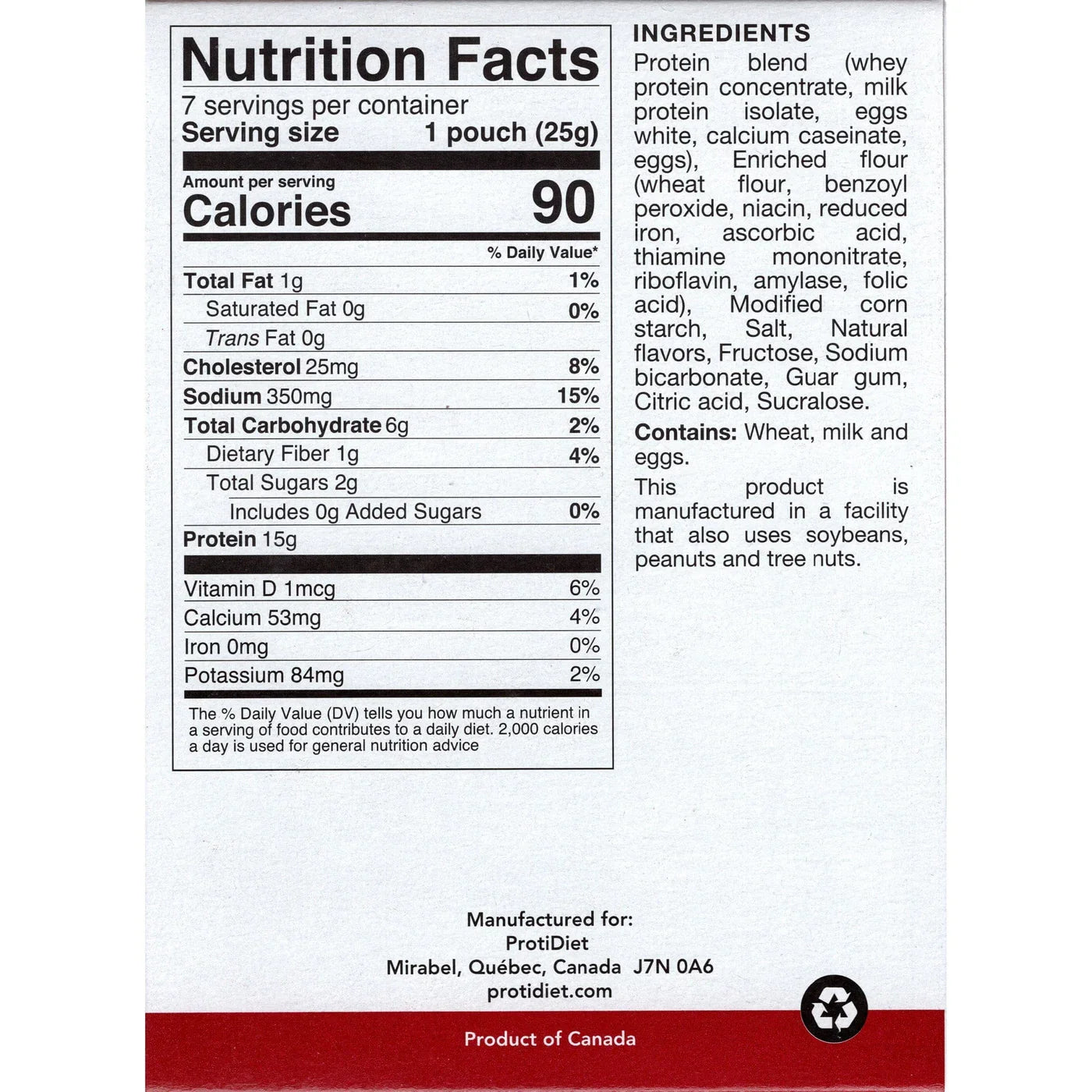 ProtiDIET Natural Pancake Mix | Weight Loss-Friendly Breakfast (7ct)