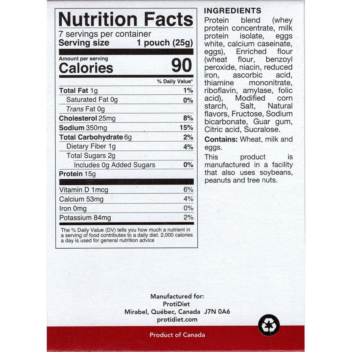 ProtiDIET Natural Pancake Mix | Weight Loss-Friendly Breakfast (7ct)