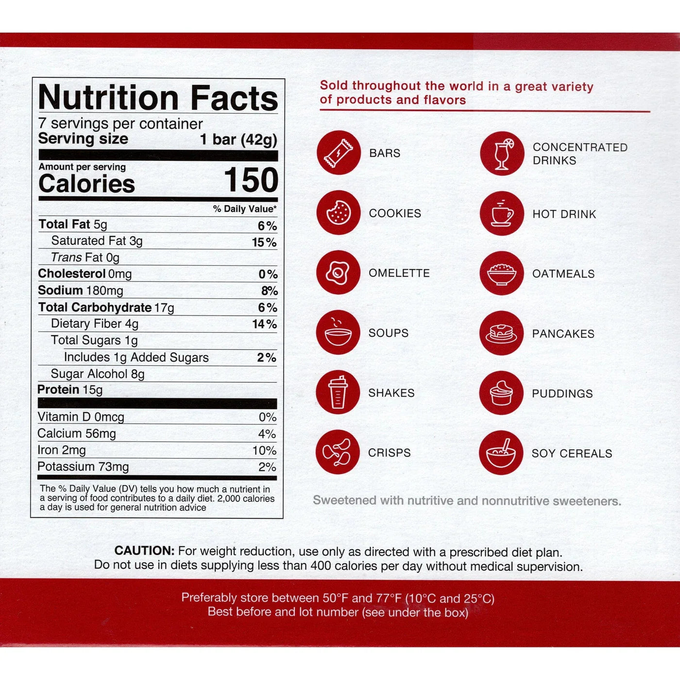 ProtiDIET Banana Bread Breakfast Protein  Bars (7ct)