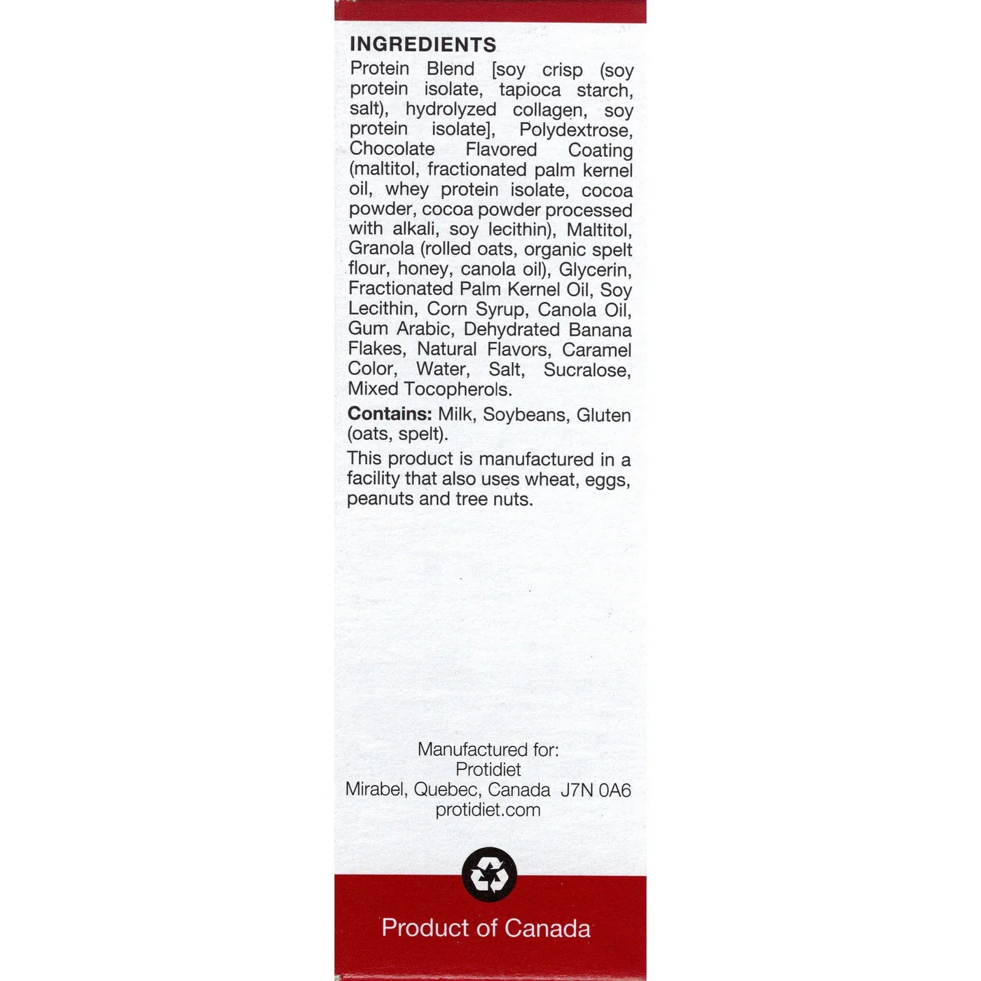 ProtiDIET Banana Bread Breakfast Protein  Bars (7ct)