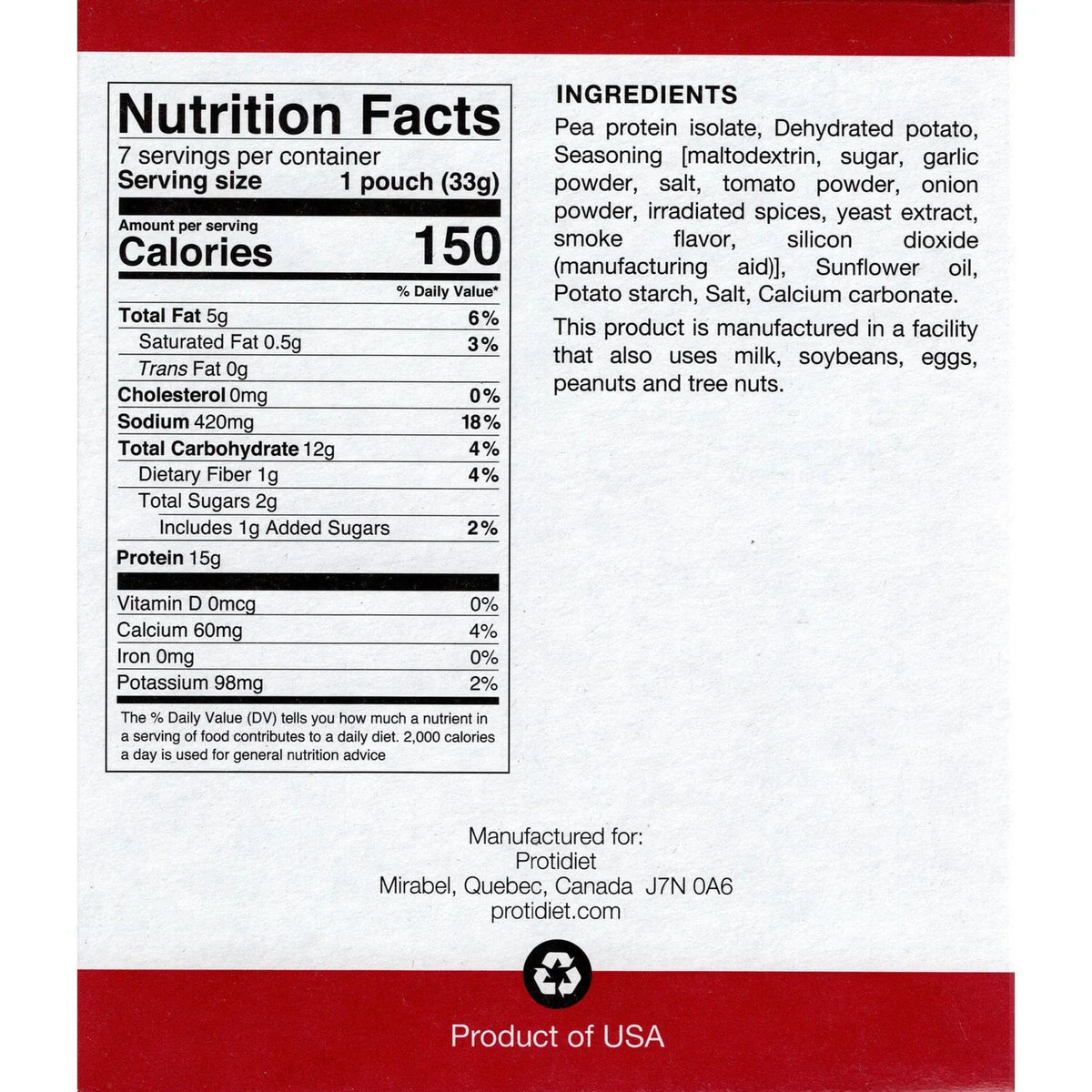 ProtiDIET BBQ Crisps (7ct)